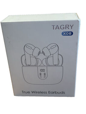 Tagry X08 Rose Gold True WirelessLED Earbuds 6 Hrs of Playtime LED Power Display
